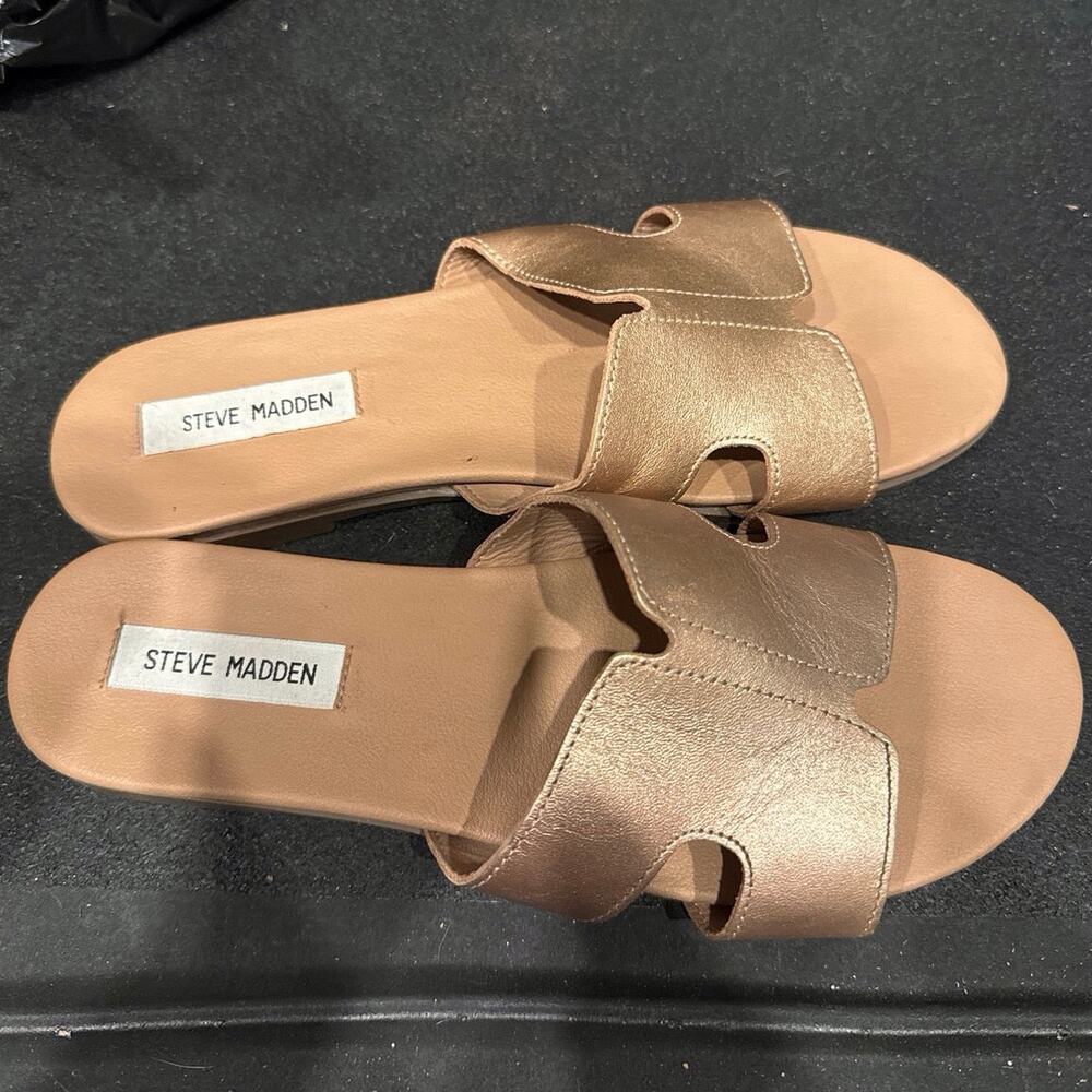 Steve Madden Leather Mules Size 10 Womans - Picture 3 of 8